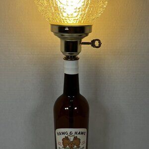 Vintage Imperial Hawg & Hawg Bottle Bar Lamp Light Mancave Garage